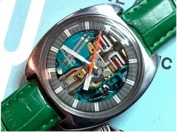 A watch with some parts missing on it