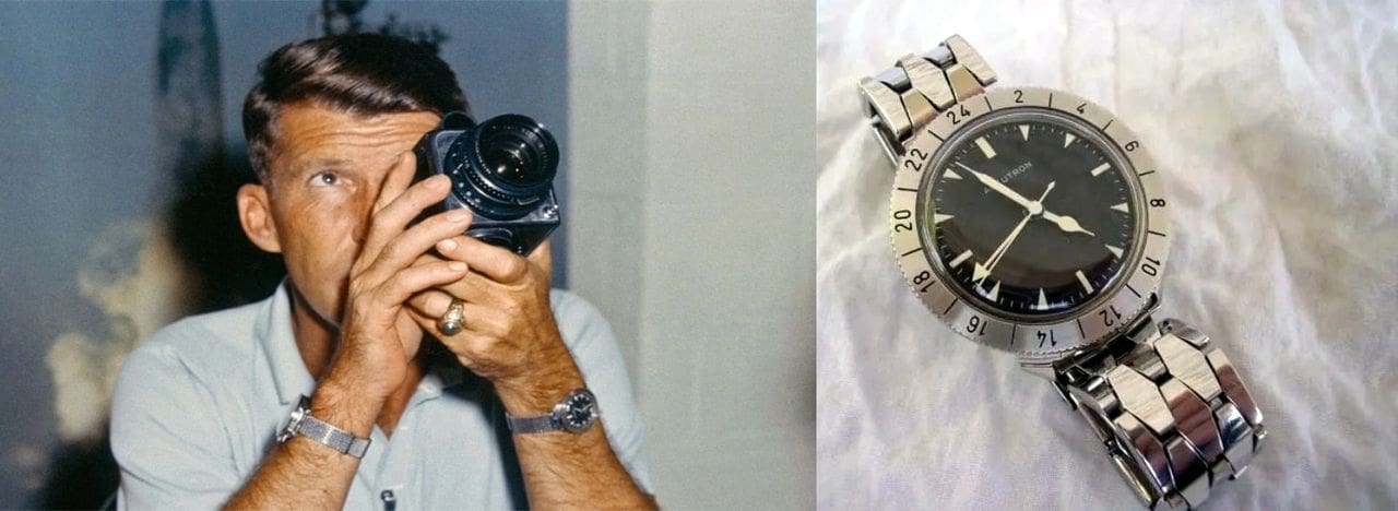 Man with camera and wristwatch.