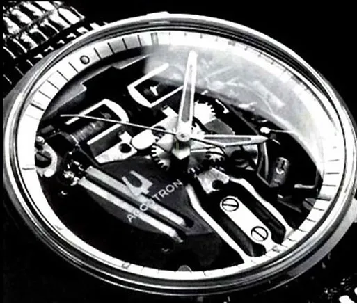 Black and white photo of a wristwatch.