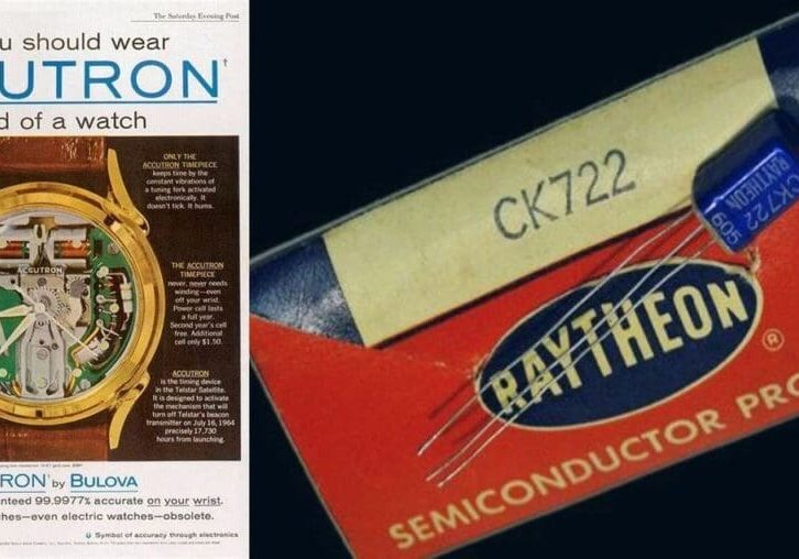 Raytheon semiconductor products with transistors.